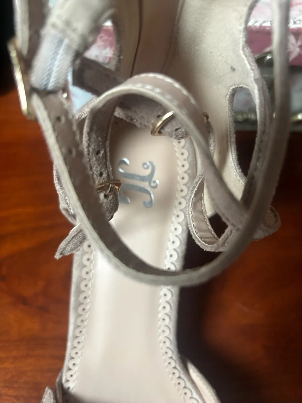 Journee Collection Lilyann Multi-Strap Pointed-Toe Pumps Soft faux suede .NWOT